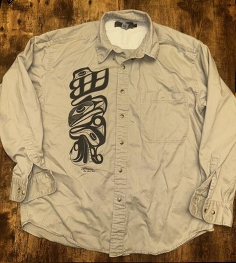 Vintage Quickreflex Haida Art Graphic Button Up Shirt